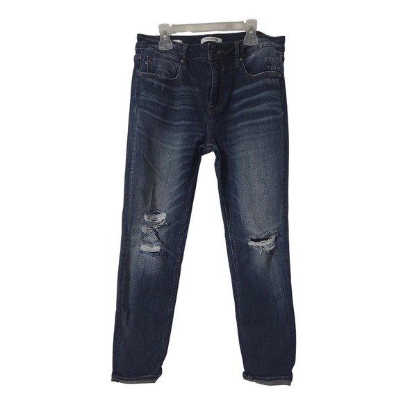 Vigoss Denim - VIGOSS Jagger Skinny Jeans Distressed Dark Wash Women's Size 30
